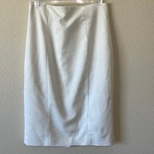 White pencil skirt